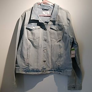 Woman blue jean jacket